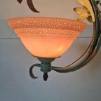 Vintage Hanglamp Met Bloemen Italiaans thumbnail 3