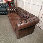 Chesterfield Cresswell 3-Zits – Antiek Bruin | 100% Leder | Tijdloze Elegantie thumbnail 9