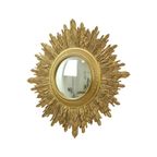 Zeer Grote Gouden Zonnespiegel Sunburst Spiegel Xl Hars 69Cm thumbnail 2
