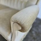 Vintage Beige Zetel / Canapé / Couch Met Franjes thumbnail 12