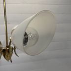 Vintage Sputnik Lamp, 4 Messing Armen En Melkglazen Kappen. - M29 thumbnail 11