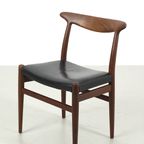 Set Van 4 ‘W2’ Hans Wegner Stoelen 68231/4 thumbnail 3