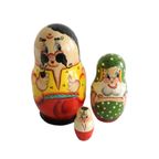 Set Van 3 Nestpoppen, Oekraïens Jaren '80 thumbnail 2