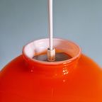 Vintage Oranje Opaline Hanglamp, Jaren 60-70 thumbnail 7