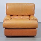 Vintage Fauteuil Leer Cognac '60 Mid Century Lounge Japandi thumbnail 2