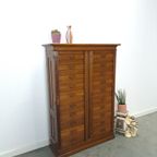 Antieke Oude Houten Archief Ladekast thumbnail 11