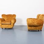 Pair Of Lounge Chairs / Set Fauteuils / Fauteuil From Arredementi Borsani, 1940’S Italy thumbnail 3