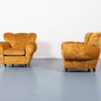 Pair Of Lounge Chairs / Set Fauteuils / Fauteuil From Arredementi Borsani 1940’s Italy thumbnail 3