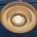 Metal Hanging Lamp Veb Brass Color And White 1960S thumbnail 11