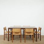 Martin Visser Dining Set In Wengé Wood And Paper Cord thumbnail 3