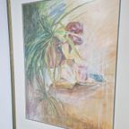 Aquarel Agy Claessen Stilleven Met Masker 2 Belgie Lijst Art thumbnail 7