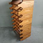 Eikenhout Wijnrek/Flessenrek Jaren 70 Scandinavische Stijl thumbnail 2