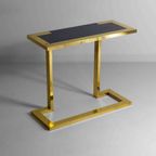 Vintage Regency Messing Console Met Blauwe Graniet, Italië 1970 thumbnail 11