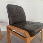 Vintage Sedus Eiken En Leer Design Fauteuils thumbnail 6