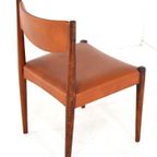Set 6 Palissander Eetkamerstoelen Stoelen Vintage 'cellemuiden' thumbnail 15