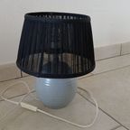 Schemerlamp Tafellamp Nachtlamp Vintage Keramiek Blauwgrijs thumbnail 2