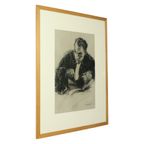 Grote Houtskool Tekening Advocaat Kunst Driesschaert Gedateerd 1974 thumbnail 16
