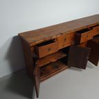 Spanisch Chestnut Wood Side Board Antiqu Bar Counter. Butcher Bar Counter thumbnail 18