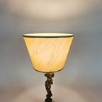 Art Nouveau Stijl - Tafellamp - Verguld - Engel - Marmer - 3E Kwart 20E Eeuw thumbnail 7
