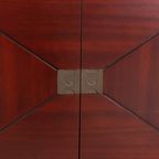 Vintage Unique Bar Cabinet With Brass Markings thumbnail 14