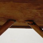 Rotan En Bamboe Salontafel Met Tegels, Tegeltafel, Jaren 50 thumbnail 20