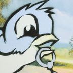 Offset Litho Naar Banksy Bird And Grenade 107/150 thumbnail 3