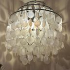 Capiz Schelpen Hanglamp Chrome Frame 45 Diameter thumbnail 6