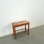 Oude Houten Tafel Met Marmeren Blad thumbnail 10