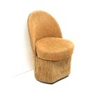 Gele Vintage Fauteuil Met Opbergruimte Gemaakt In De Jaren '70 thumbnail 6