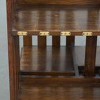 Geweldige En Unieke Grote Antieke Engelse Eikenhouten Bibliotheek Boekenmolen thumbnail 9