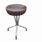 3 X Stool / Black Top / Chrome Frame / 1970s thumbnail 10