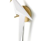 Moooi Perch Light Wandlamp Led Met Stekker Large Messing/wit thumbnail 3