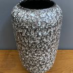 Large Ceramic Black And White Vase By Scheurich Germany Model 546-40 thumbnail 5