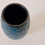 Vintage Lavavaas Keramieke Patrol Blauwe Vaas thumbnail 2