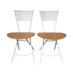 2x Vintage Folding Chairs From Fly Line (set) thumbnail 2