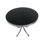 Bel Air - Dining Table - Round (88Cm Diameter) - Chrome Frame - Vintage Americana thumbnail 6