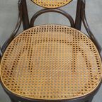 Set Van 4 Hoge Vintage Bentwood “long John” Thonet Design Stoelen thumbnail 7