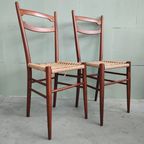 Set Vintage Keukenstoelen Lichtgewicht Gio Ponti Style thumbnail 6