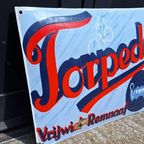 Emaille Reclamebord Van Torpedo Vrijwiel-Remnaaf. thumbnail 2