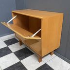 Blonde Wood Cabinet By Frantisek Mezulanik 1960s thumbnail 5