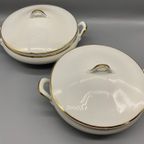 Set Klassieke Dekschalen Hutschenreuther Wit 2 Stuks thumbnail 3