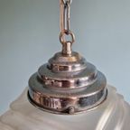 Art Deco Hanglamp In Gesatineerd Glas, 1920-30S thumbnail 10