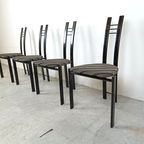 Post Modern Dining Chairs, 1980s Set Of 4 thumbnail 8