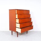 Deens Design Hoge Ladekast In Teak, 1960S thumbnail 4