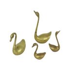 Vintage Zwanen Messing Koper Set Van 4 MTC Brass thumbnail 9