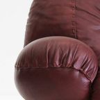 Vintage Sapporo Italiaanse Leren Sofa Mobil Girgi Jaren 70 thumbnail 7
