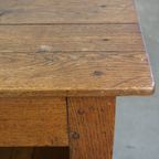 Mooie Antieke Eind 19E Eeuwse Balie/ Dressoir/ Presentatie Tafel Met Een Lade thumbnail 10