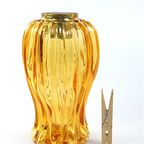 Vintage Glazen Lampenkap Amber thumbnail 6