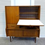 Prachtige Midcentury Retro Vintage Highboard Kastje thumbnail 13