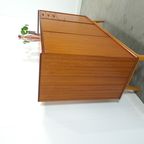 Teak Kast Met Schuine Poten En Lades Uit Zweden thumbnail 12